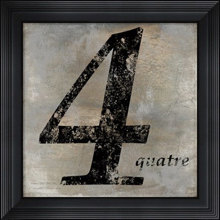 Framed quatre Print