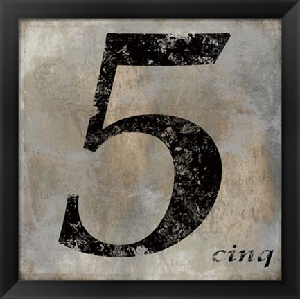 Framed Cinq Print