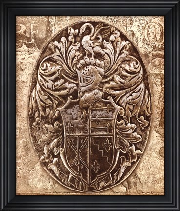 Framed Coat of Arms II Print