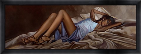 Framed Satin Gown Print