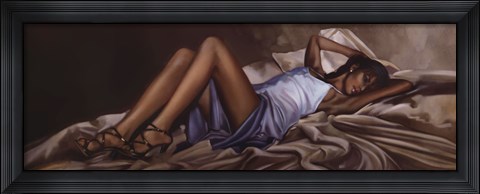 Framed Satin Gown Print
