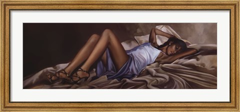 Framed Satin Gown Print