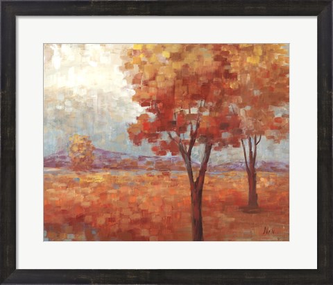 Framed Distant Mountain II Print