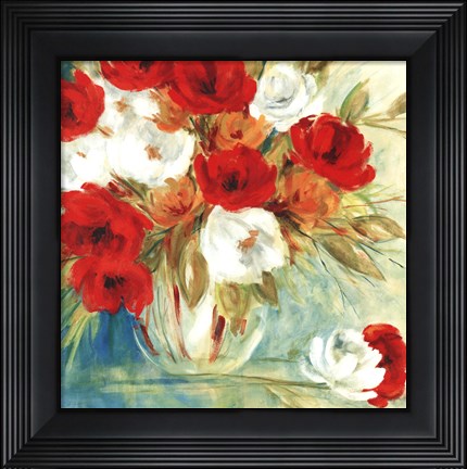 Framed Vibrant Bouquet I Print