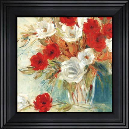 Framed Vibrant Bouquet II Print