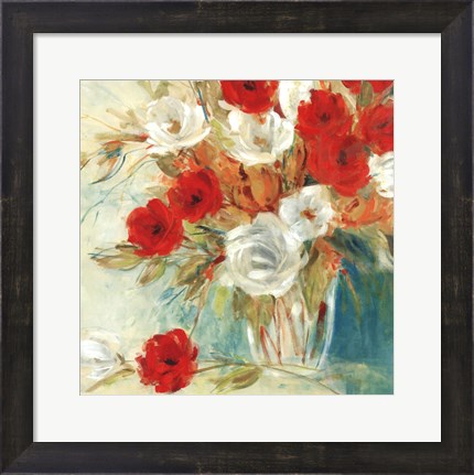 Framed Vibrant Bouquet II Print