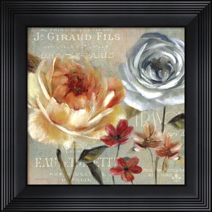 Framed Le Jardin de Paris I Print