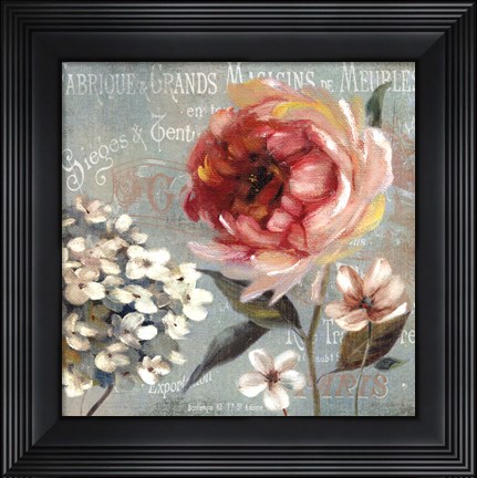 Framed Le Jardin de Paris II Print