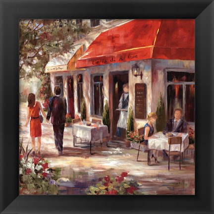 Framed Cafe Afternoon II Print