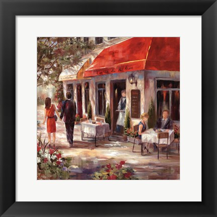 Framed Cafe Afternoon II Print