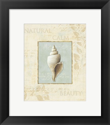 Framed Soothing Words Shells I Print