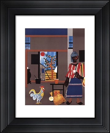 Framed Morning of the Rooster, 1980 Print