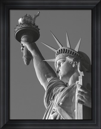 Framed Liberty with Torch Print