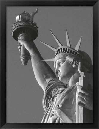 Framed Liberty with Torch Print