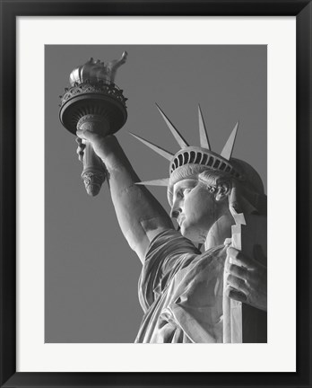 Framed Liberty with Torch Print