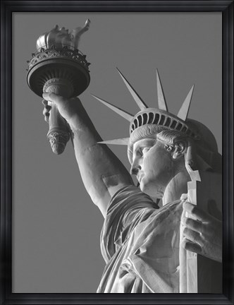 Framed Liberty with Torch Print