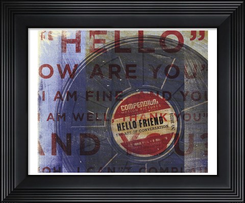 Framed Hello Friend Print