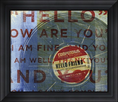 Framed Hello Friend Print