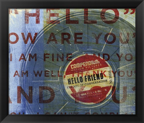 Framed Hello Friend Print