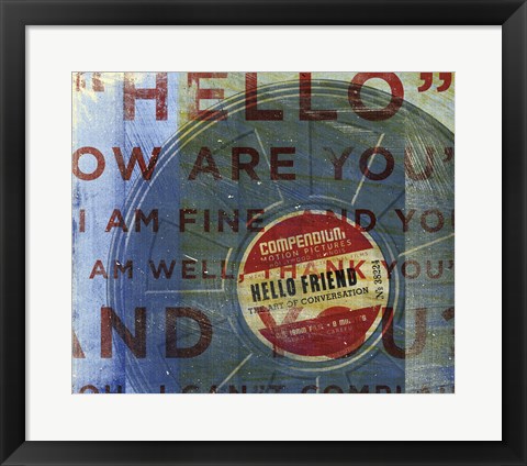 Framed Hello Friend Print