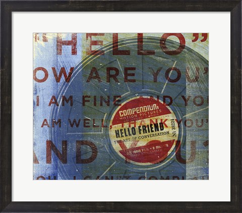 Framed Hello Friend Print