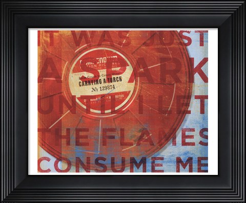 Framed Carrying a Torch Print