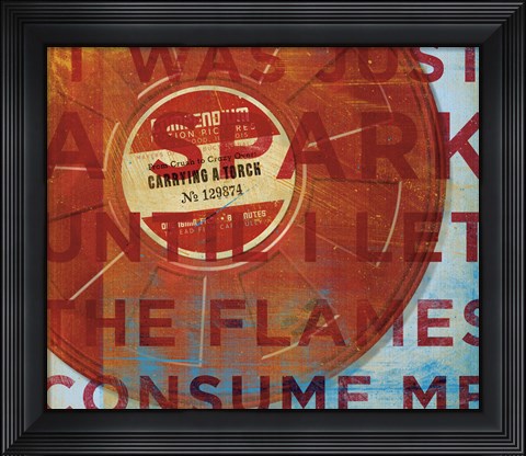 Framed Carrying a Torch Print