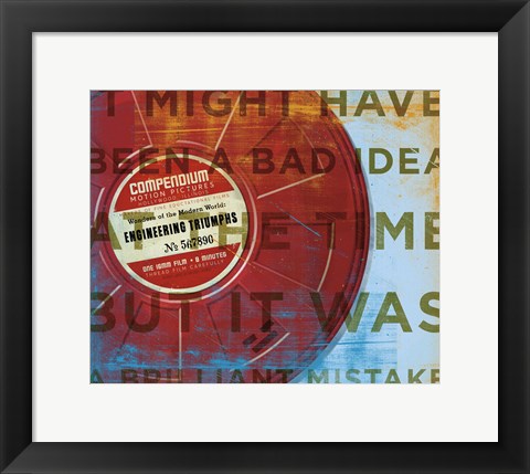 Framed Brilliant Mistake Print