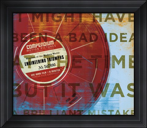 Framed Brilliant Mistake Print