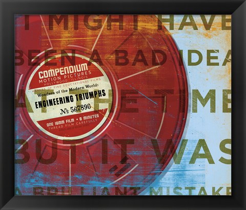 Framed Brilliant Mistake Print