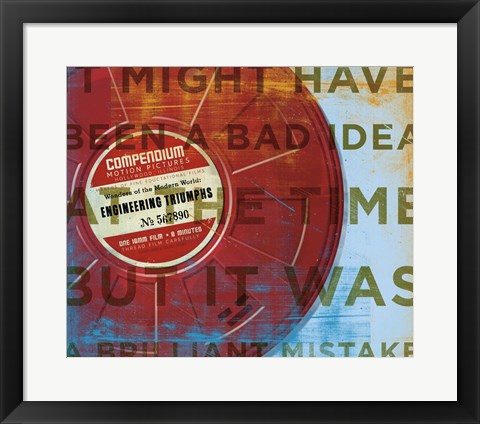 Framed Brilliant Mistake Print