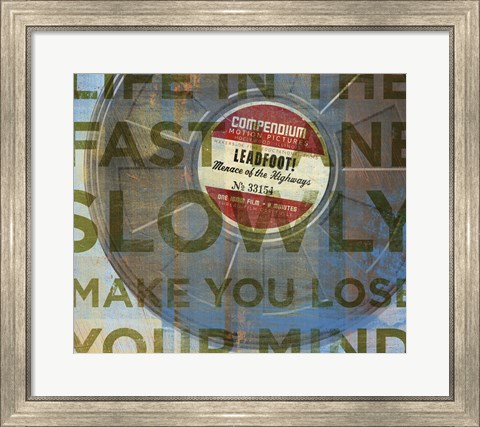 Framed Leadfoot - Menace of the Highways Print