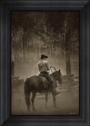 Framed Lost Canyon Cowboy Print