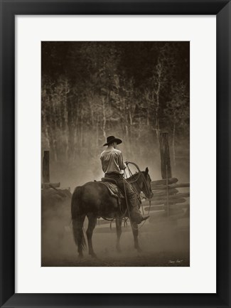 Framed Lost Canyon Cowboy Print