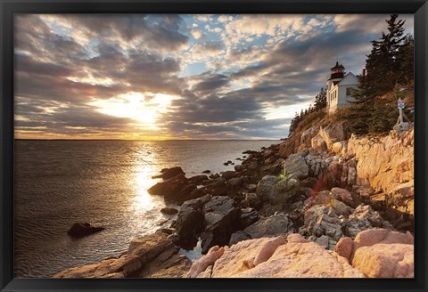 Framed Bass Harbor Lighthouse Print