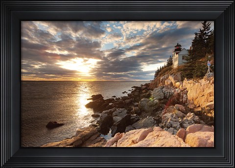 Framed Bass Harbor Lighthouse Print