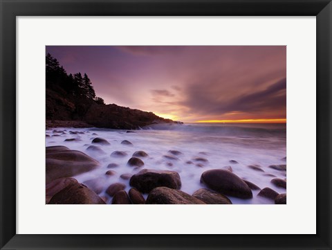 Framed Dawn Monument Cove Print