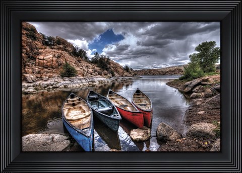 Framed Canoe Break Print
