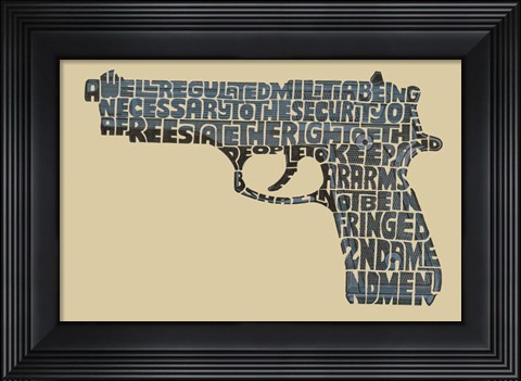 Framed Right to Bear Arms Print