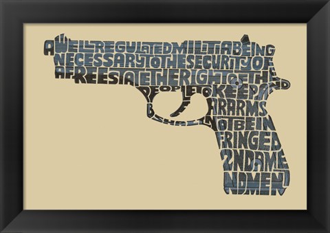 Framed Right to Bear Arms Print