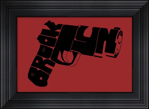 Framed Gun from Brooklyn Print