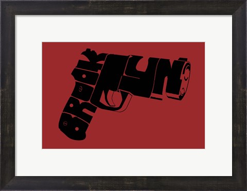 Framed Gun from Brooklyn Print
