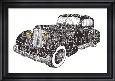 Framed Famous Mobsters Print