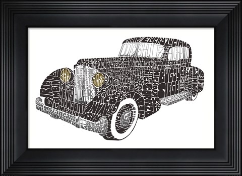 Framed Famous Mobsters Print