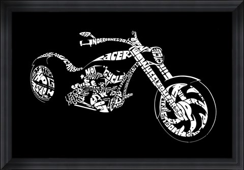Framed Custom Chopper Print