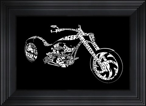 Framed Custom Chopper Print