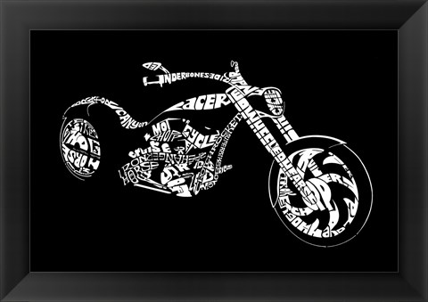 Framed Custom Chopper Print