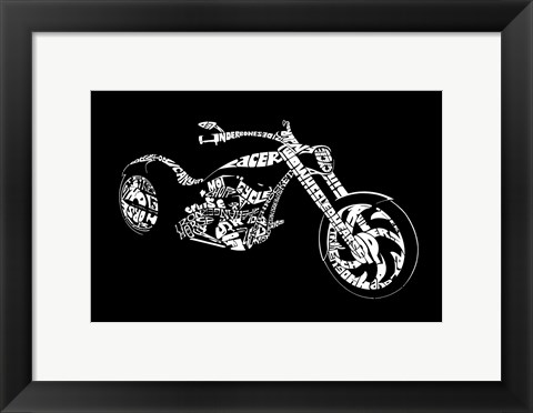 Framed Custom Chopper Print