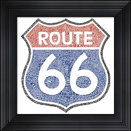 Framed Legendary Route 66 Print