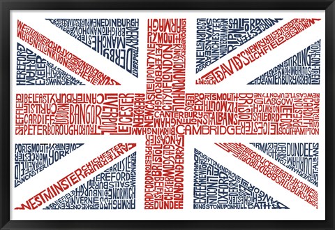 Framed Union Jack Print